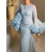 bell sleeve slim fit dress HF0610-05-04 bell sleeve slim fit dress HF0610-05-04