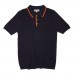 Men's black casual polo shirt HE1607-04-03 Men's black casual polo shirt HE1607-04-03