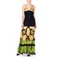 Rayon Satin Antique Patina Gown